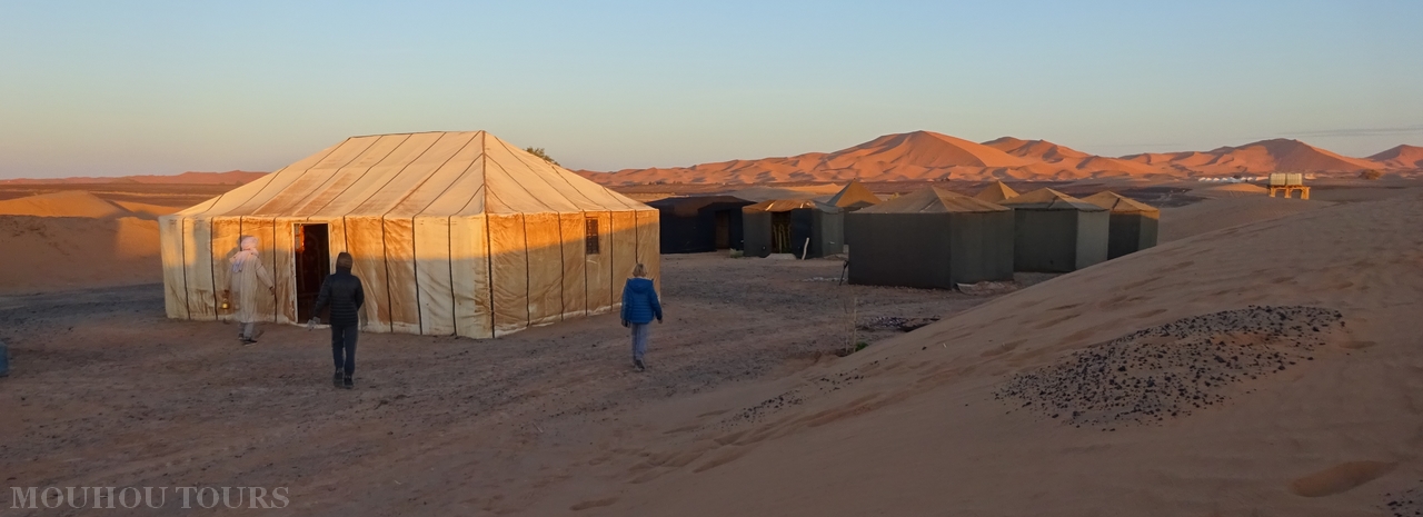 Best Merzouga desert camp - Morocco Berber Tents, Erg-Chebbi